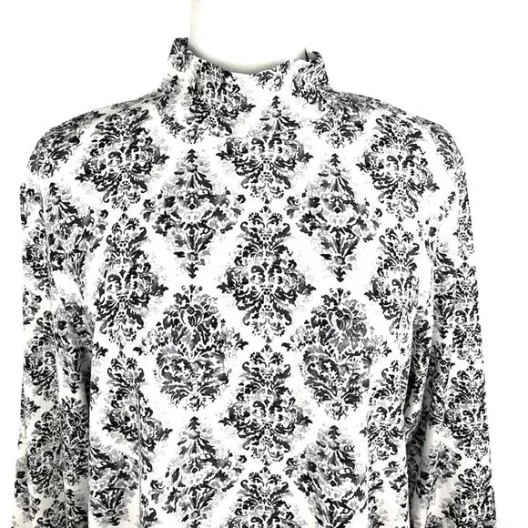 KAREN SCOTT Tops Long Sleeve Mock Neck Women's Sweaters Gray Plus Size 0X - Picture 5 of 10